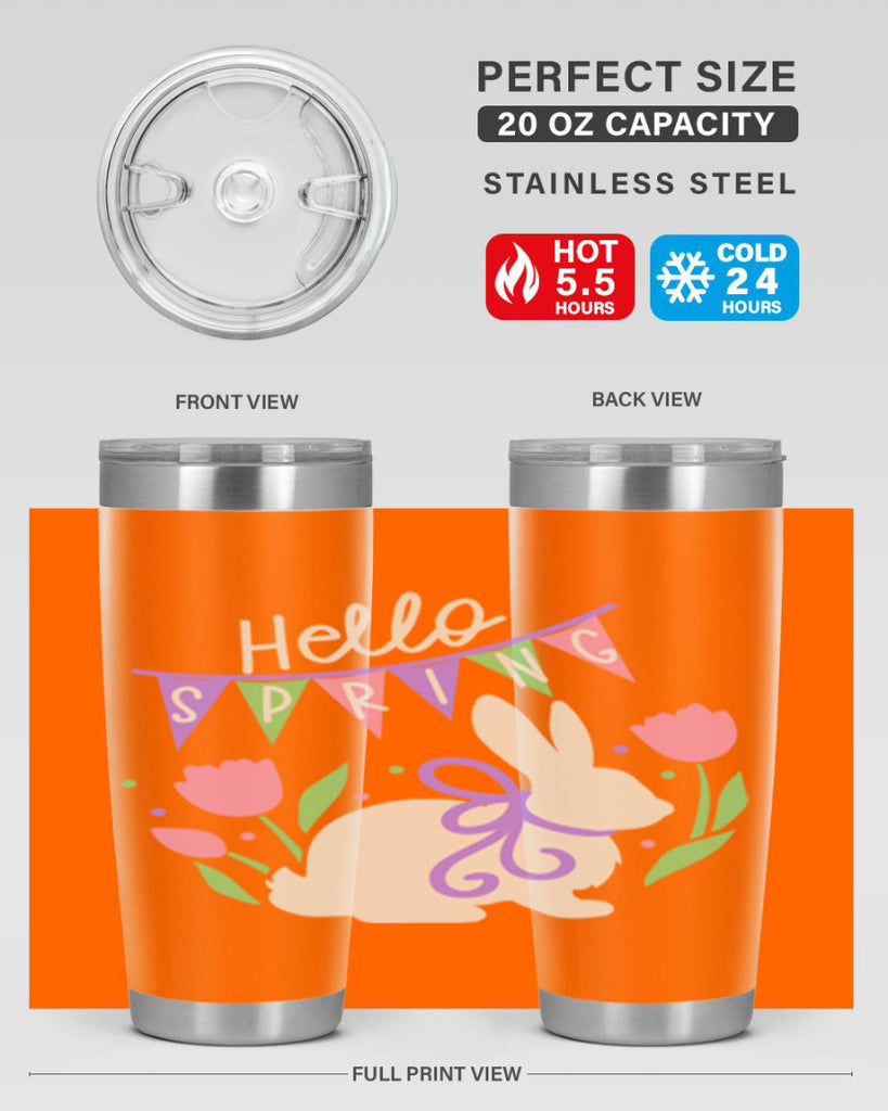 Hello spring bunny193#- spring- Tumbler