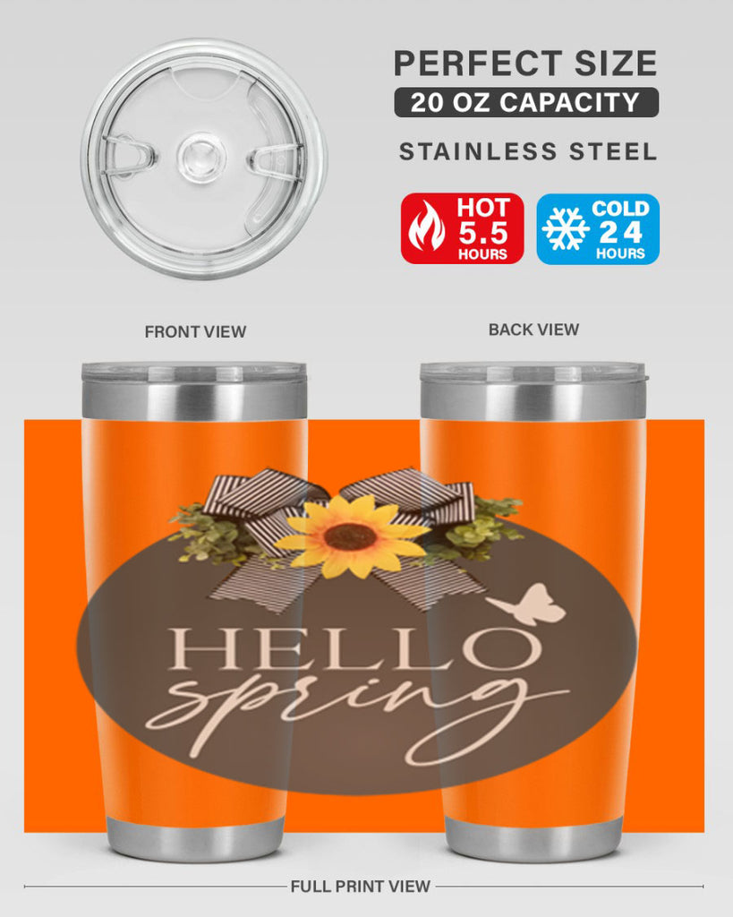 Hello spring butterfly Mockup194#- spring- Tumbler