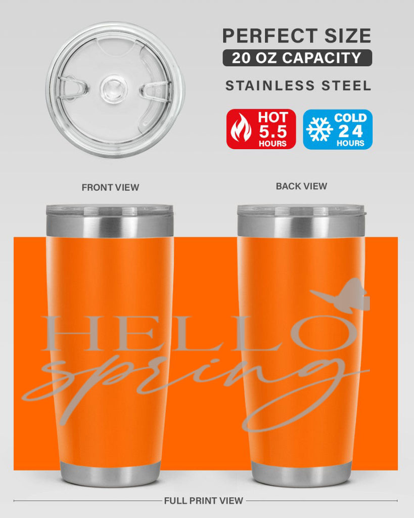 Hello spring butterfly195#- spring- Tumbler
