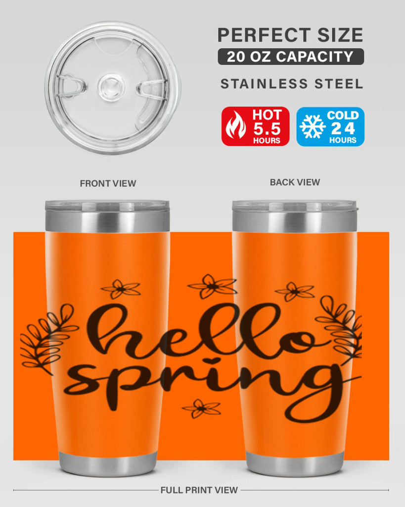 Hello spring design  221#- spring- Tumbler