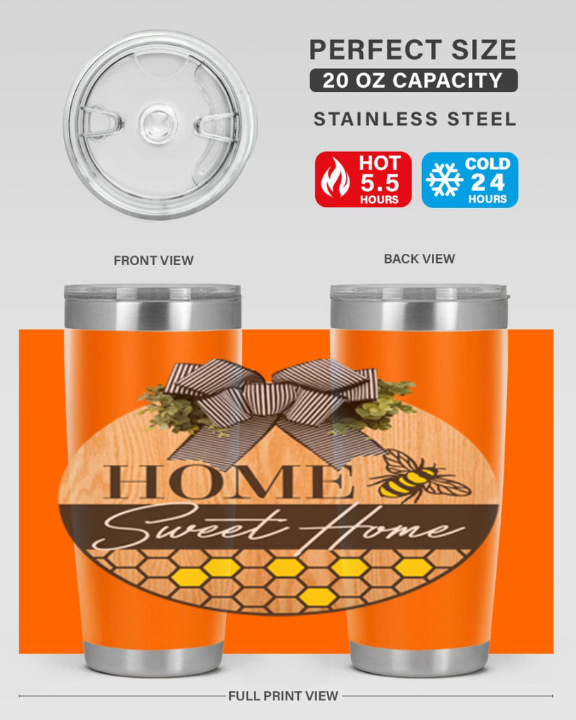 Home Sweet home bee and hive Mockup241#- spring- Tumbler