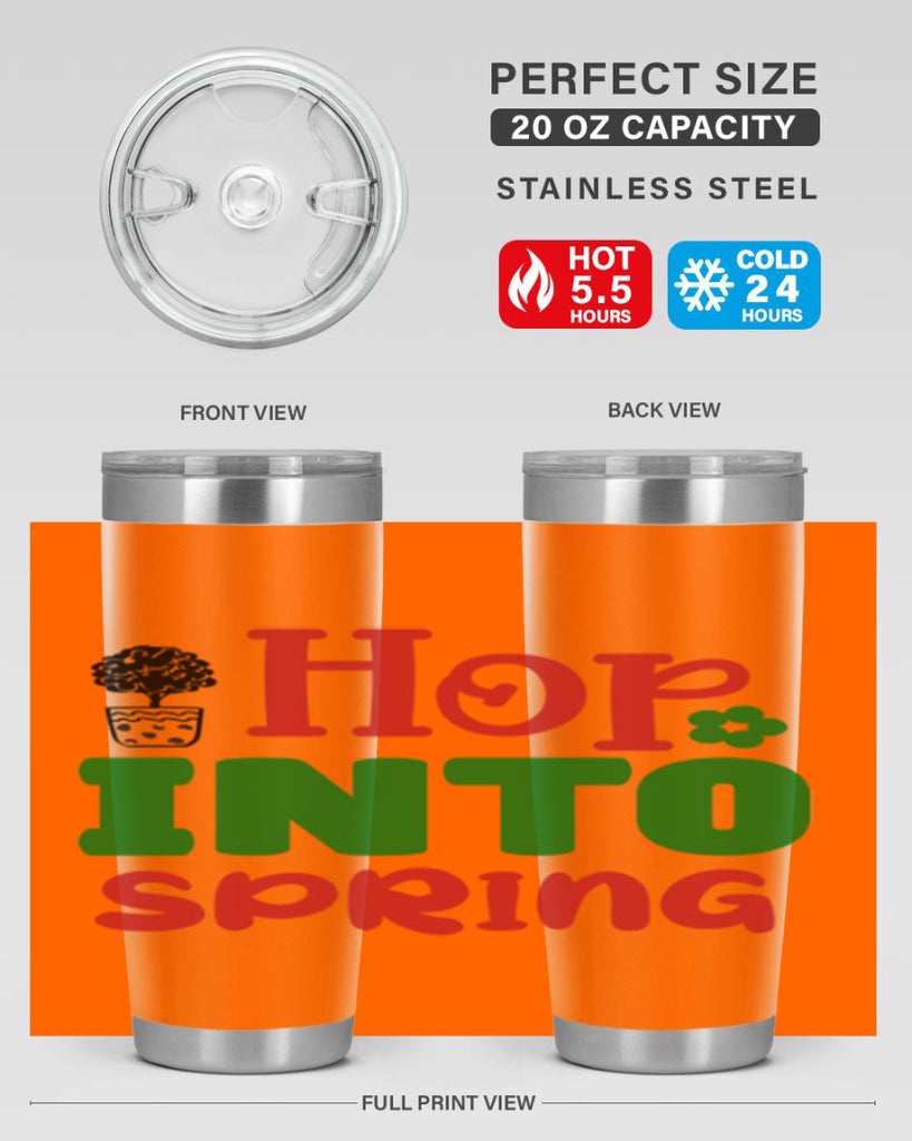 Hop into Spring 251#- spring- Tumbler