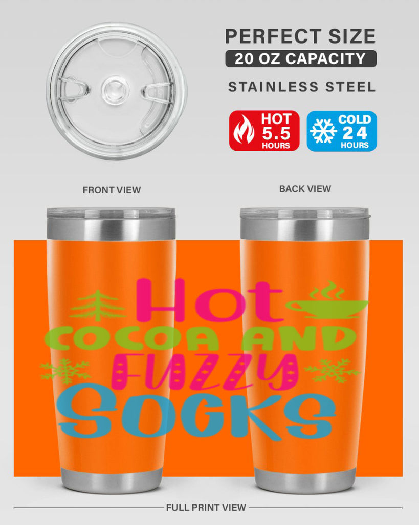 Hot Cocoa And Fuzzy Socks209#- winter- Tumbler