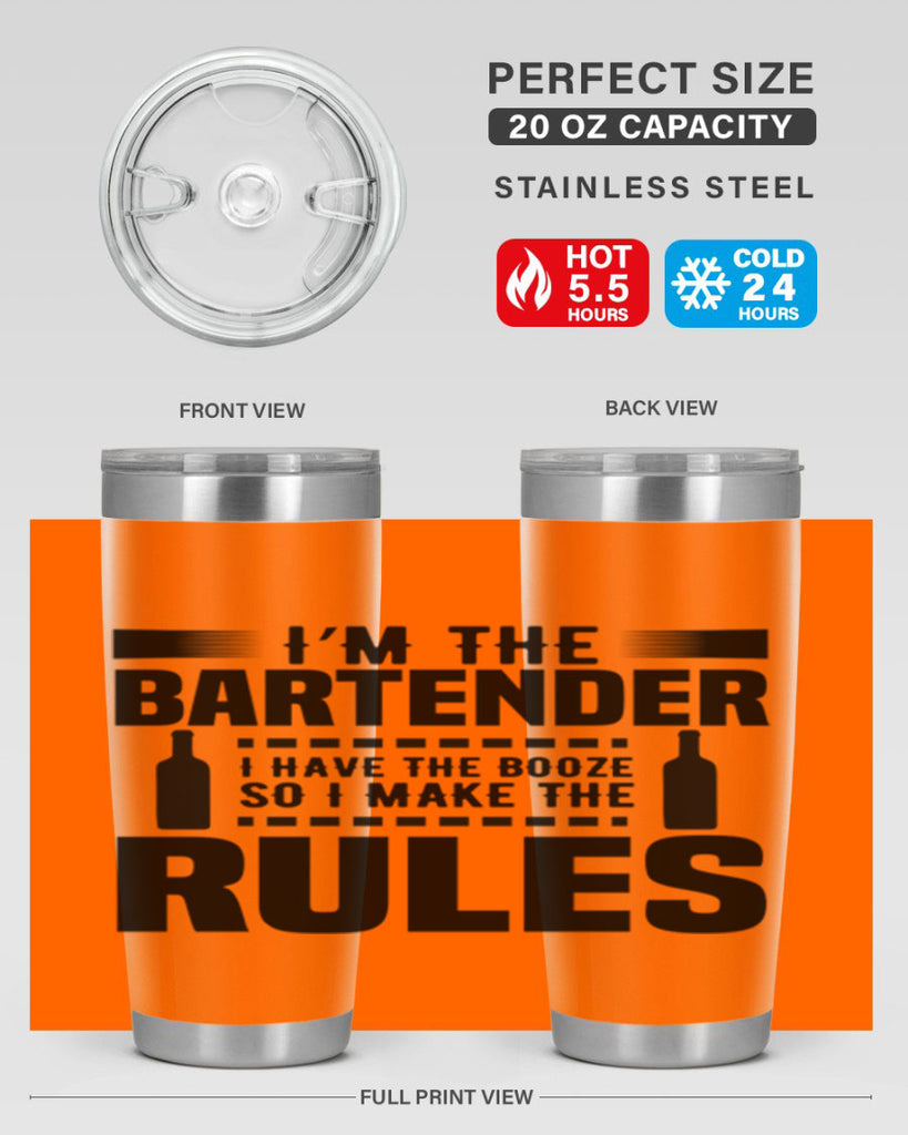 I am the Bartender Style 2#- bartender- tumbler