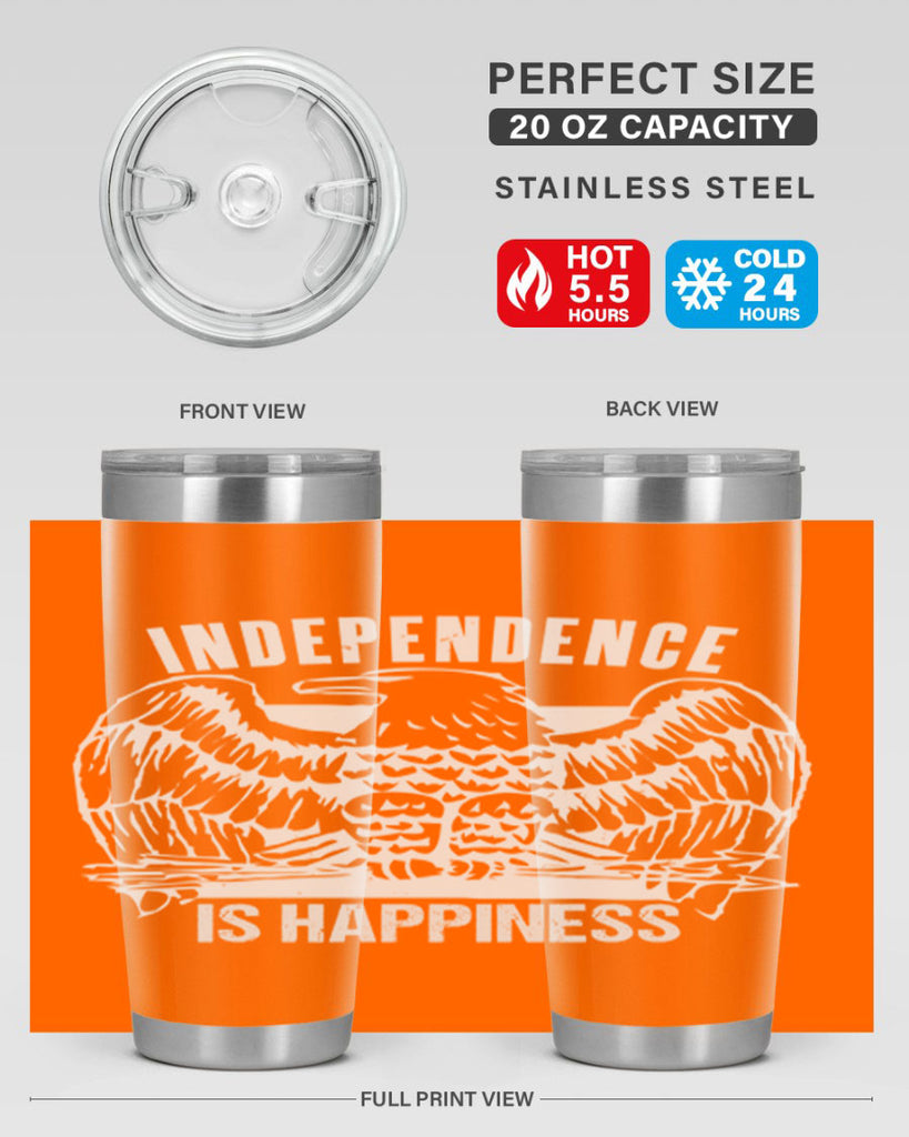 Independence is happiness Style 24#- Fourt Of July- Tumbler