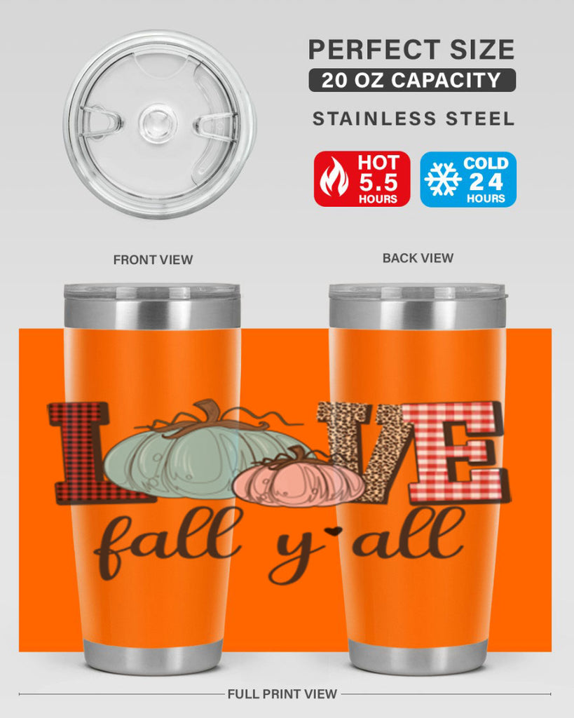 Love Fall Yall 409#- fall- Tumbler