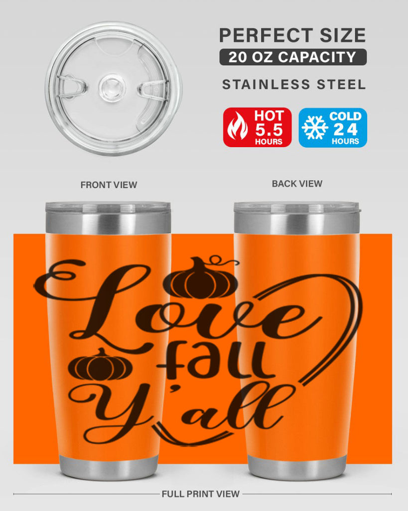 Love Fall Yall 412#- fall- Tumbler