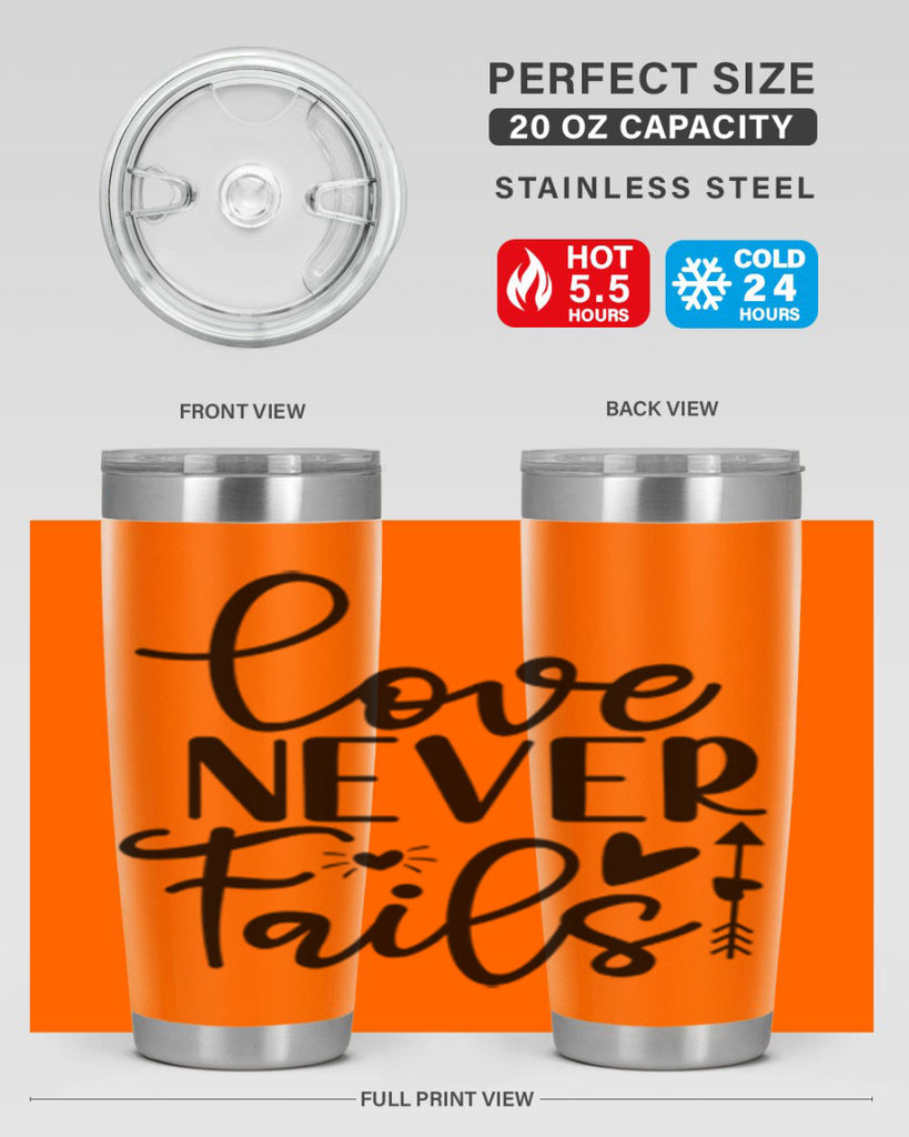 Love Never Fails 309#- winter- Tumbler
