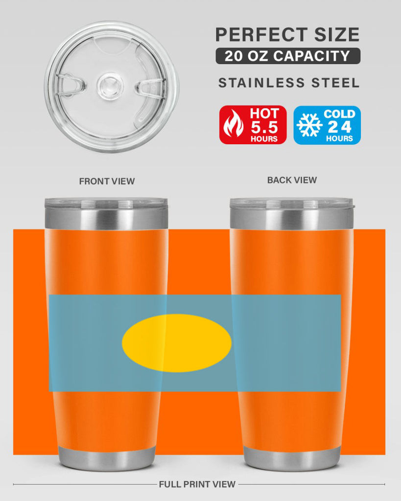 Palau 65#- world flags- Tumbler