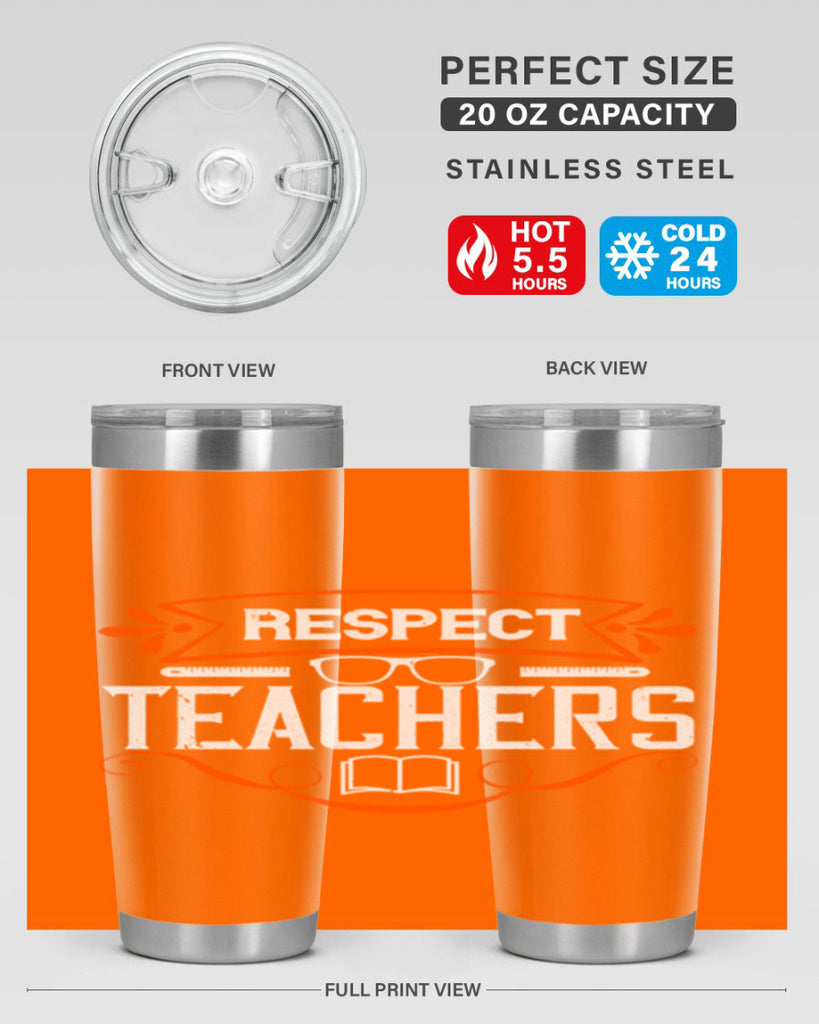 Respect Teachers Style 23#- teacher- tumbler
