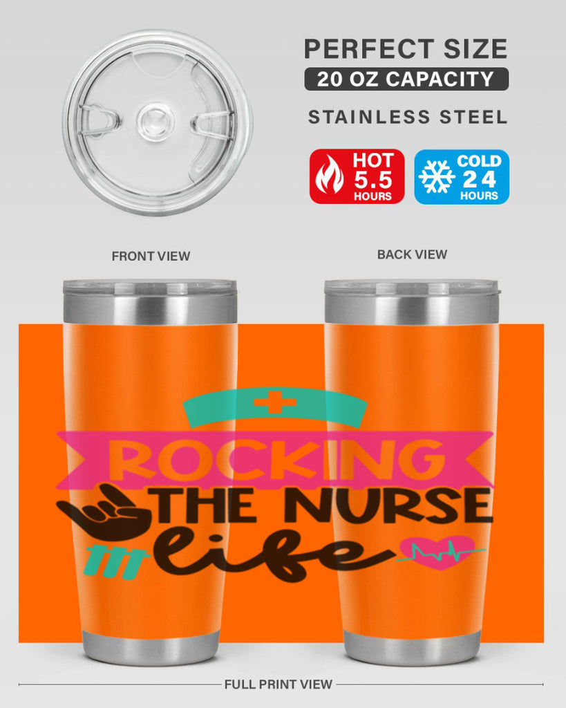 Rocking The Nurse Life Style Style 54#- nurse- tumbler