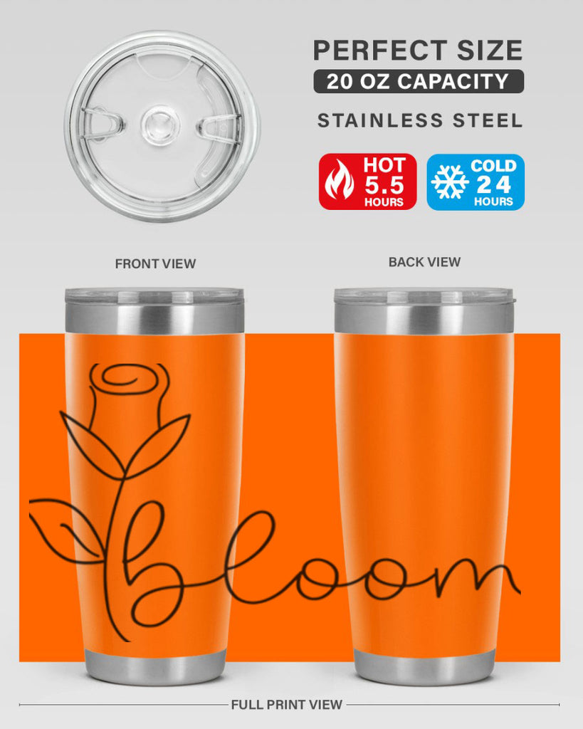 Rosebud line bloom400#- spring- Tumbler
