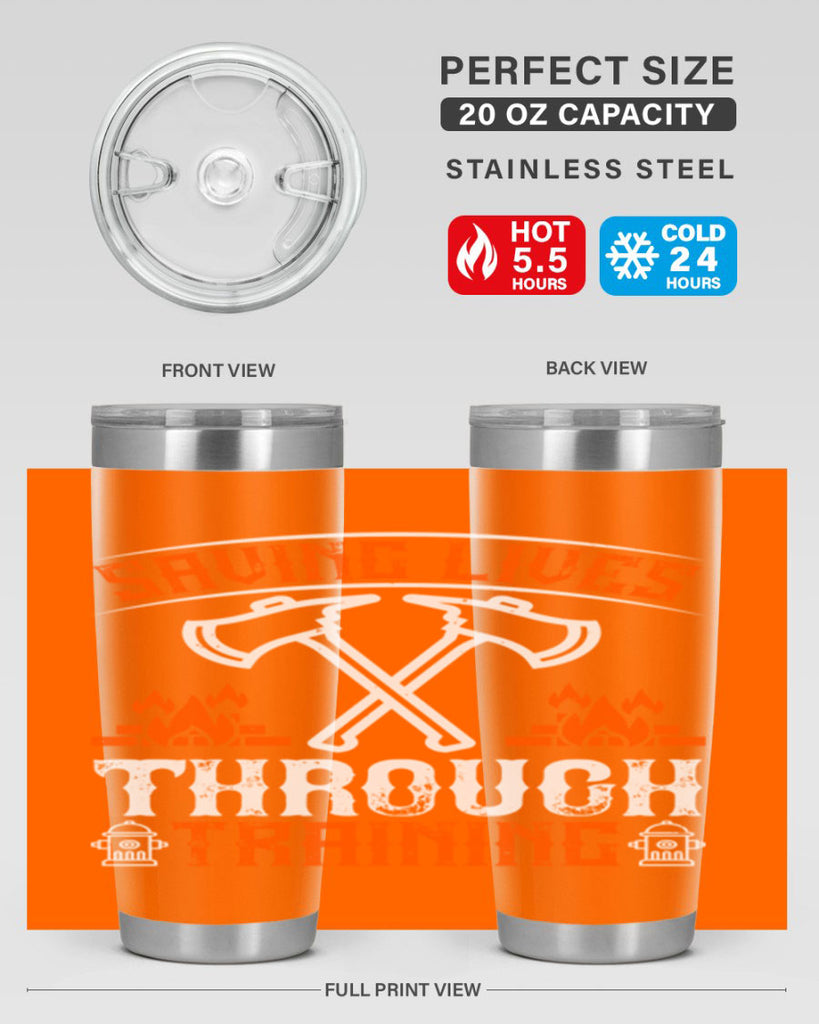 Saving lives through training Style 32#- fire fighter- tumbler
