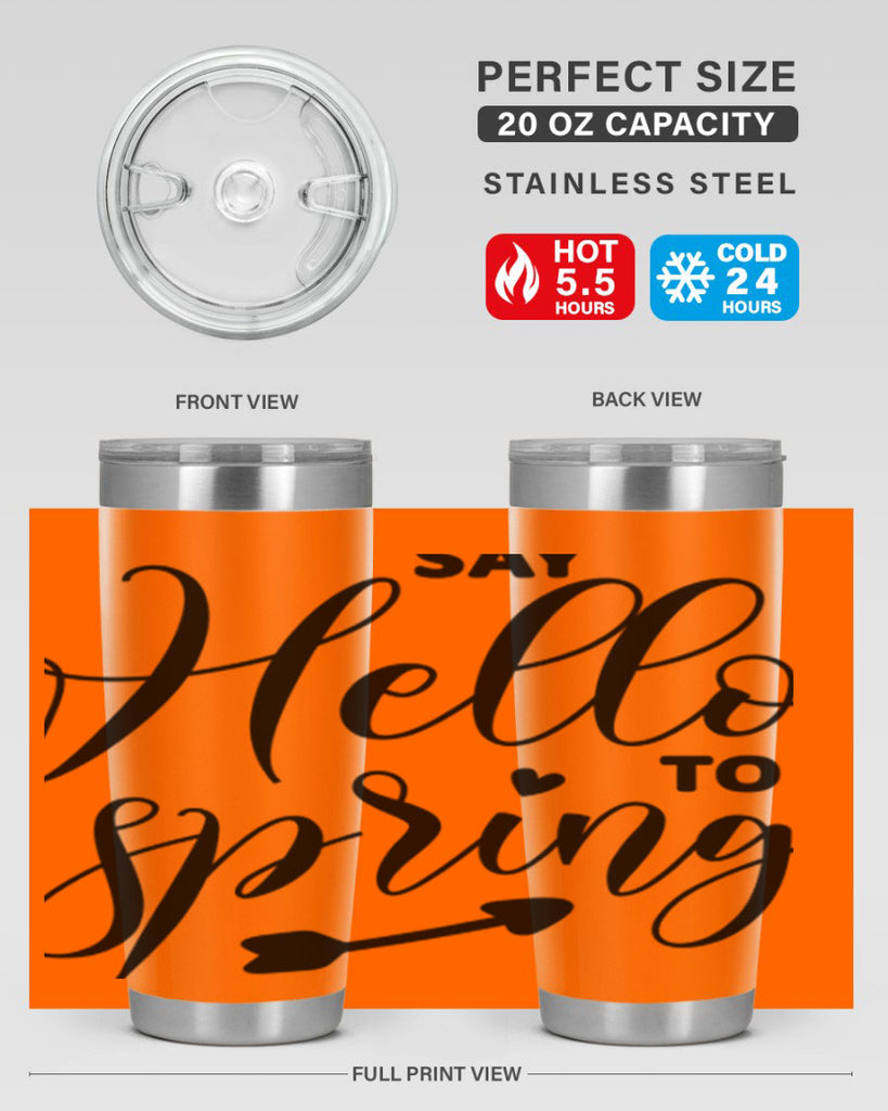 Say Hello to Spring402#- spring- Tumbler