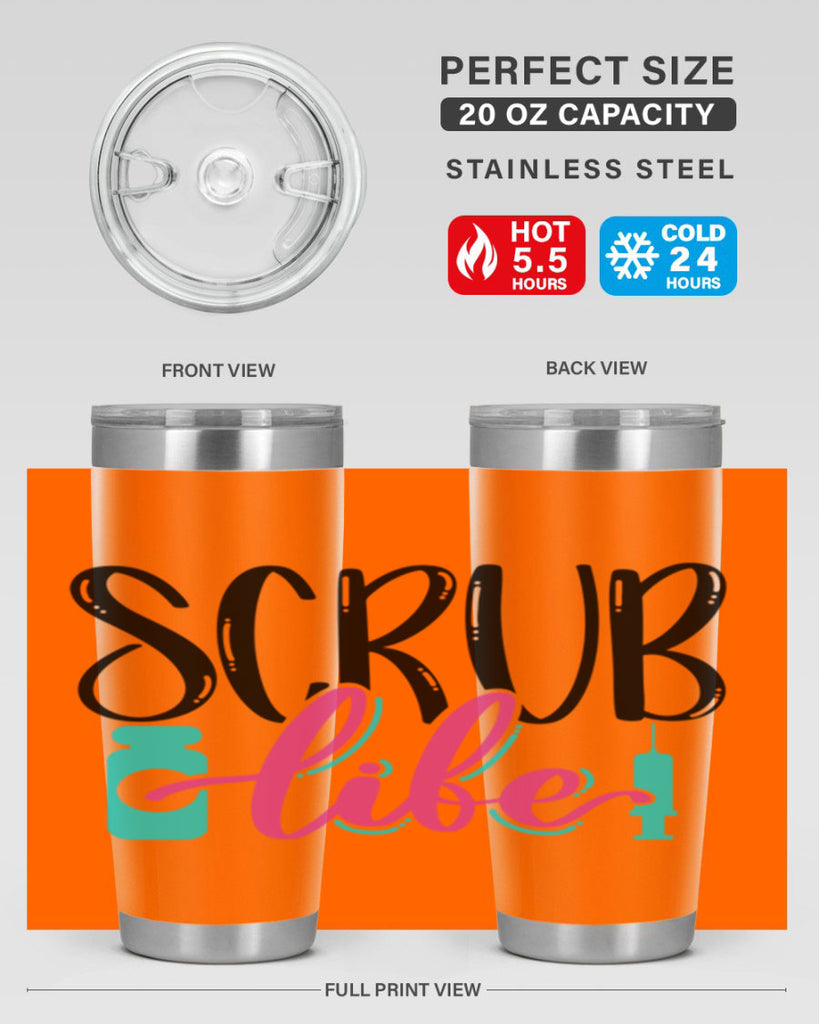 Scrub Life Style Style 46#- nurse- tumbler