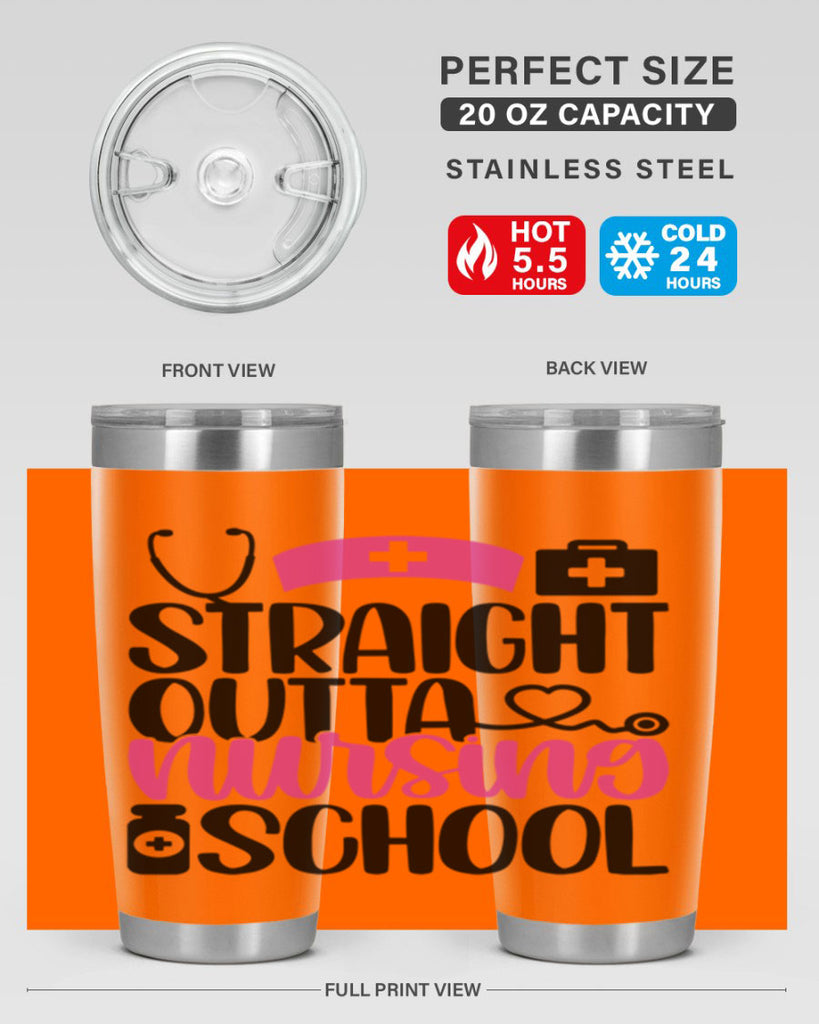 Straight Outta Nursing Style Style 26#- nurse- tumbler