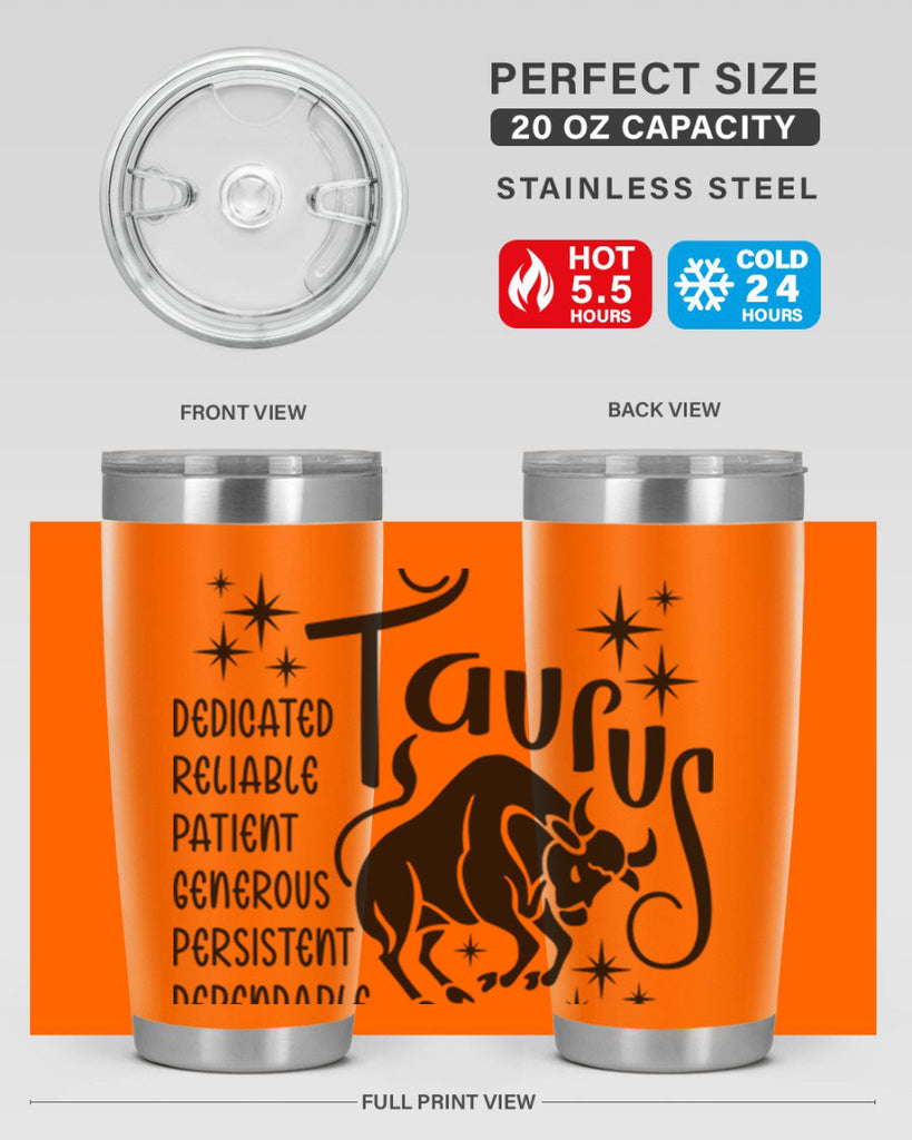 Taurus 486#- zodiac- Tumbler