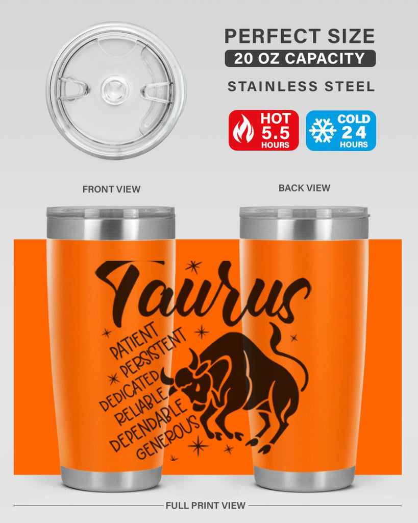 Taurus 492#- zodiac- Tumbler