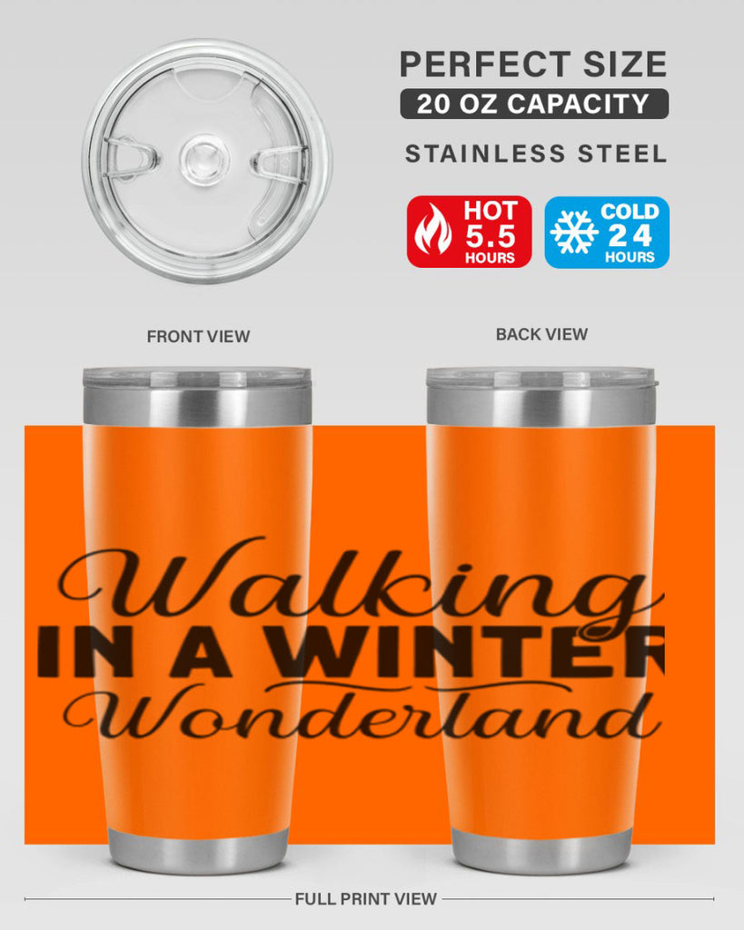 Walking in a Winter Wonderland 434#- winter- Tumbler