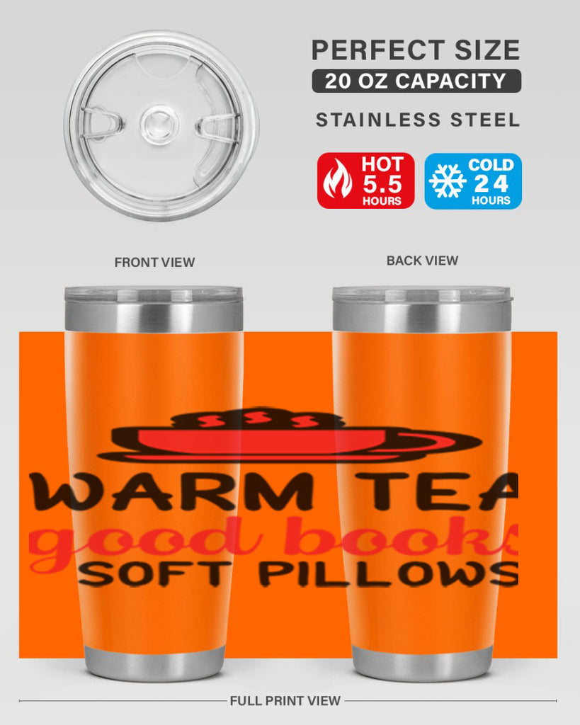 Warm tea good books soft pillows 448#- winter- Tumbler