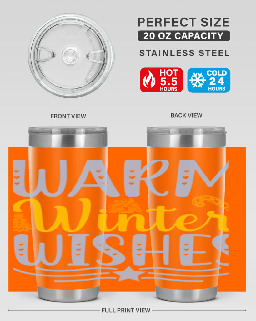 Warm winter wishes 449#- winter- Tumbler