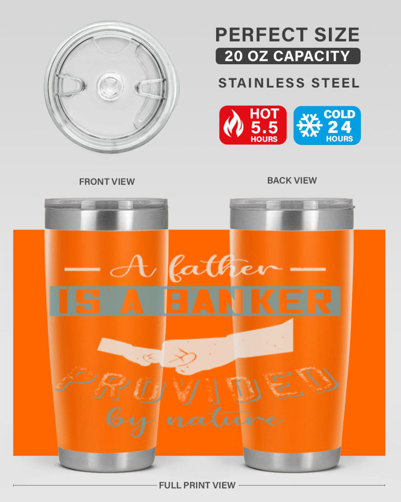 a father is a banker 168#- fathers day- Tumbler