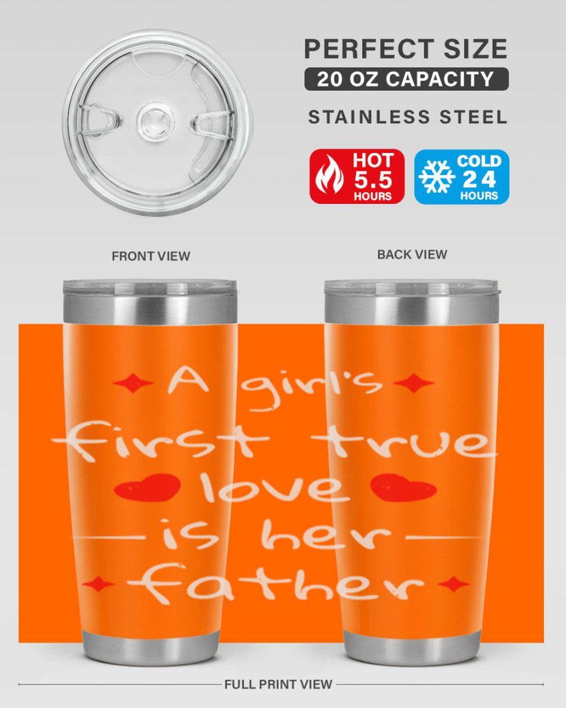 a girl’s first true 116#- fathers day- Tumbler