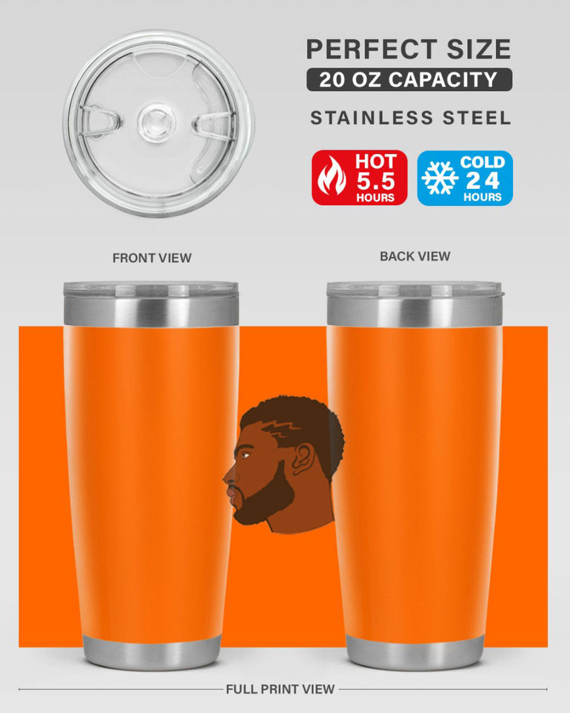 black man 40#- black men - boys- tumbler
