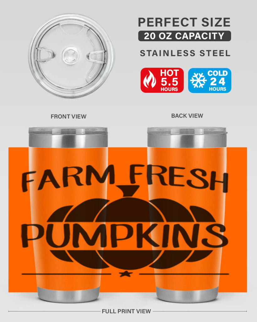 farm fresh pumpkins 173#- fall- Tumbler