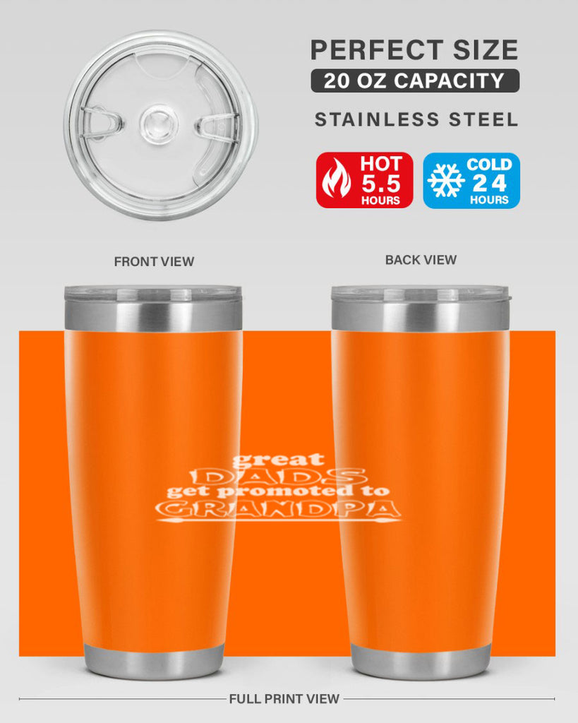 great dads get promoted to 10#- dad- Tumbler