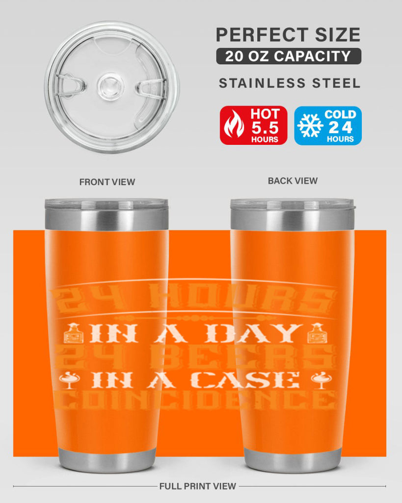 hours in a day beers in a case coincidence 56#- drinking- Tumbler