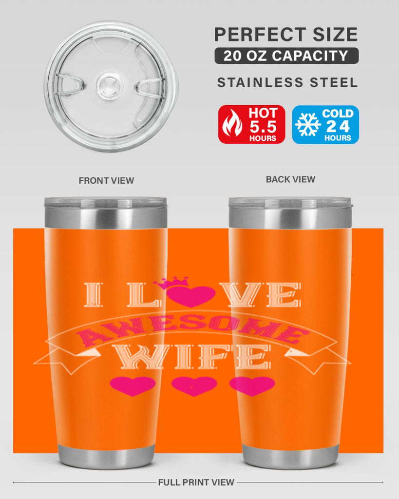 i love awesome wife 57#- valentines day- Tumbler