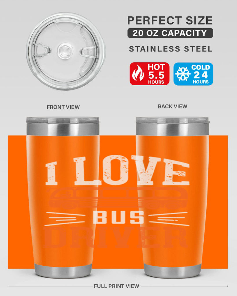 i love bus driver Style 30#- bus driver- tumbler