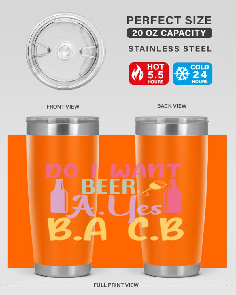 i want beer ayes ba cb 142#- beer- Tumbler