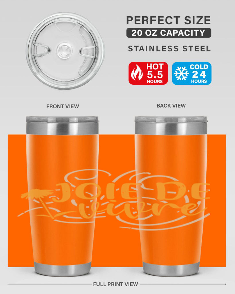 joie de vivre 57#- mardi gras- Tumbler