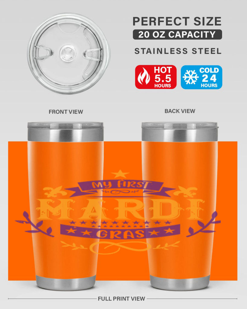 my first mardi gras 44#- mardi gras- Tumbler