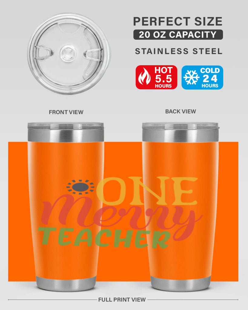 one merry teacher Style 162#- teacher- tumbler