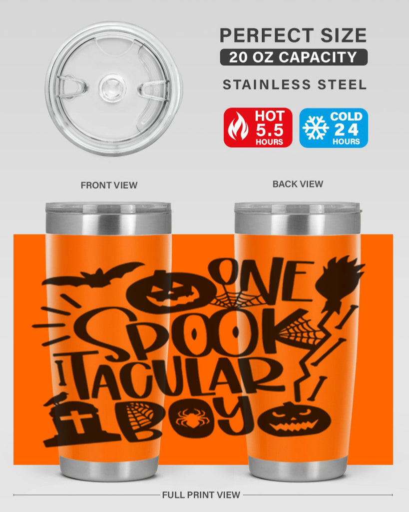 one spooktacular boy 38#- halloween- Tumbler