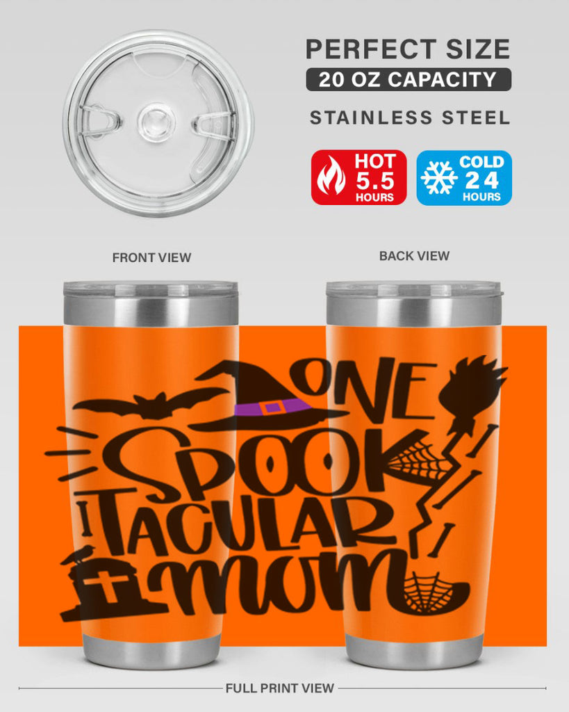 one spooktacular mom 34#- halloween- Tumbler