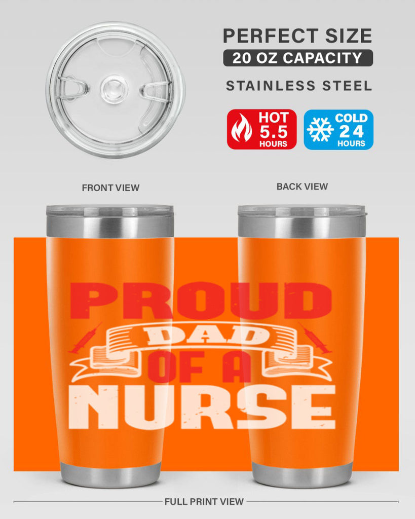 proud dad of a nurse Style 257#- nurse- tumbler