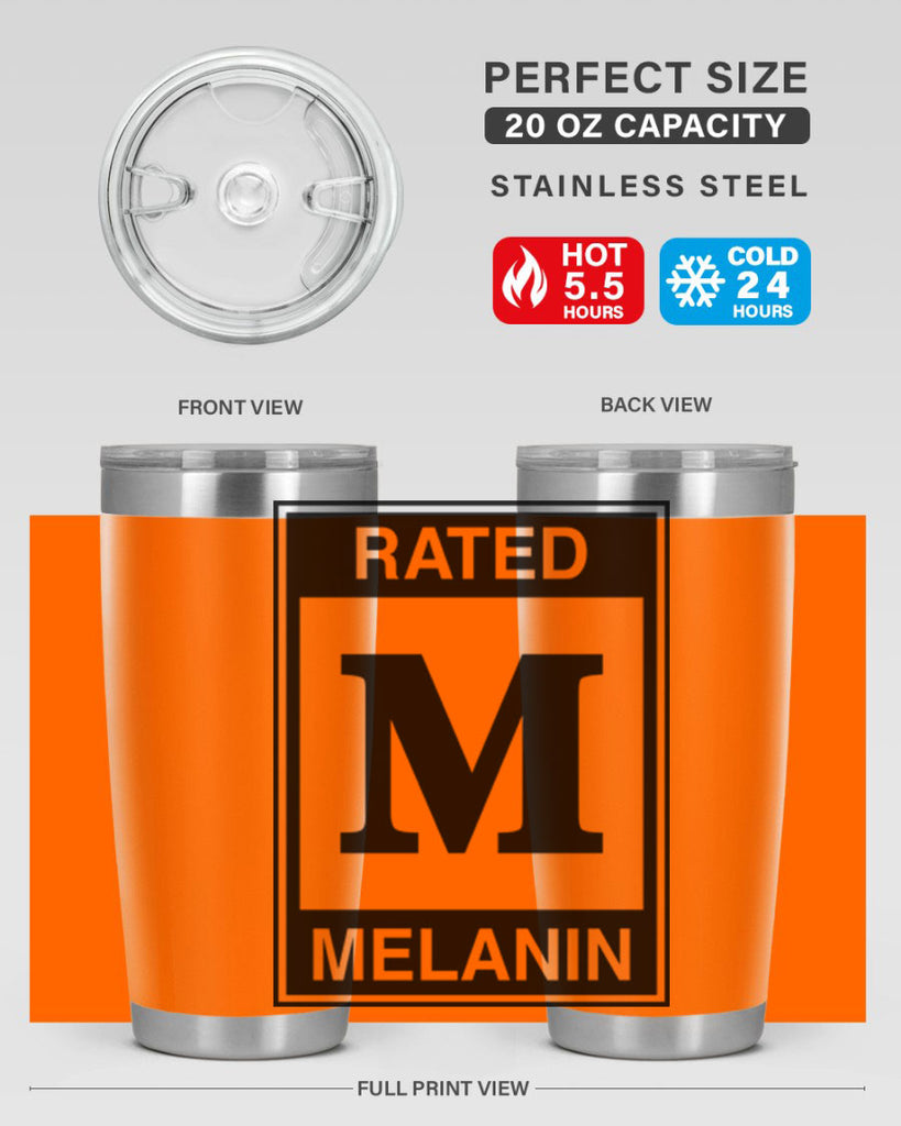 ratedm melanin 44#- black words phrases- Cotton Tank