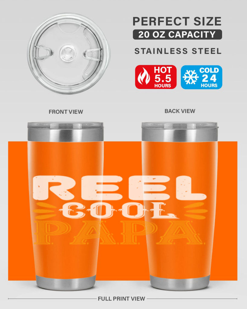 reel cool papa 12#- grandpa - papa- Tumbler