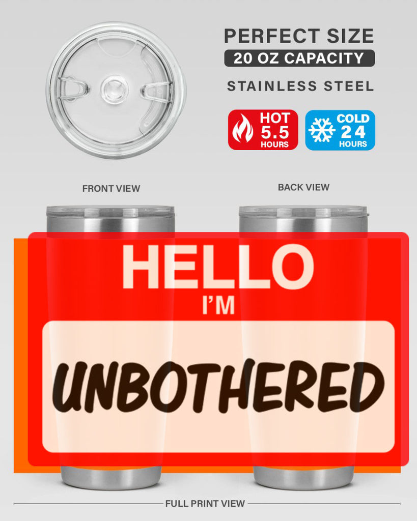 unbothered 14#- black words phrases- Cotton Tank