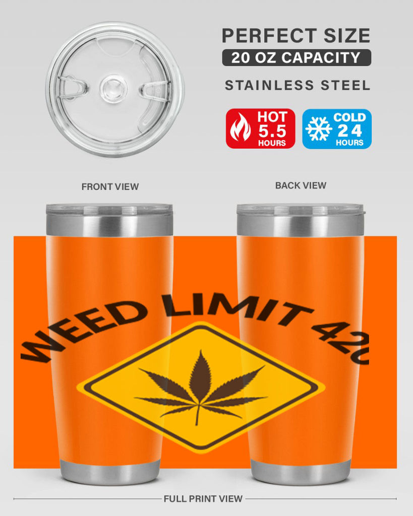 weed limit 420 a 290#- marijuana- Tumbler