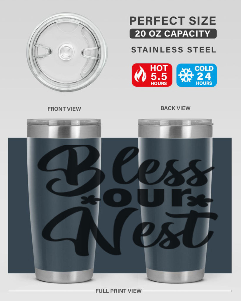 Bless our nest  design 70#- spring- Tumbler