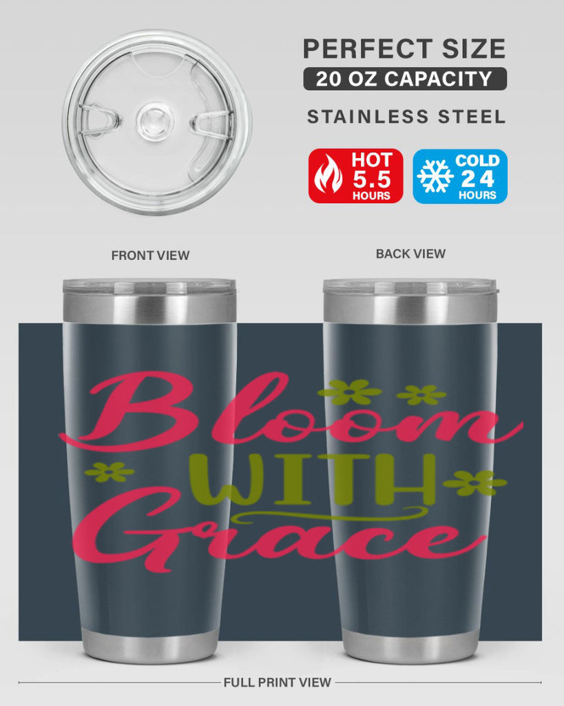 Bloom With Grace 80#- spring- Tumbler