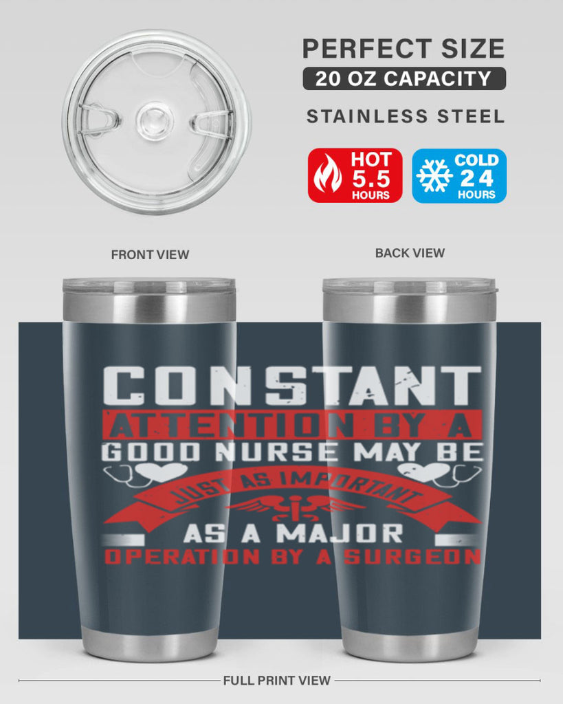 Constant attention by a good nurse may Style 408#- nurse- tumbler