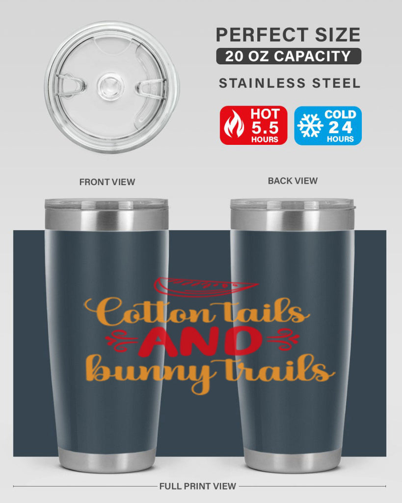 Cotton tails and bunny trails 111#- spring- Tumbler
