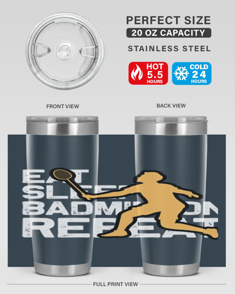 Eat 1286#- badminton- Tumbler