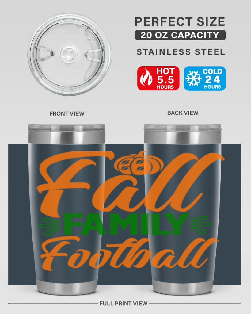 Fall Family Football 98#- fall- Tumbler